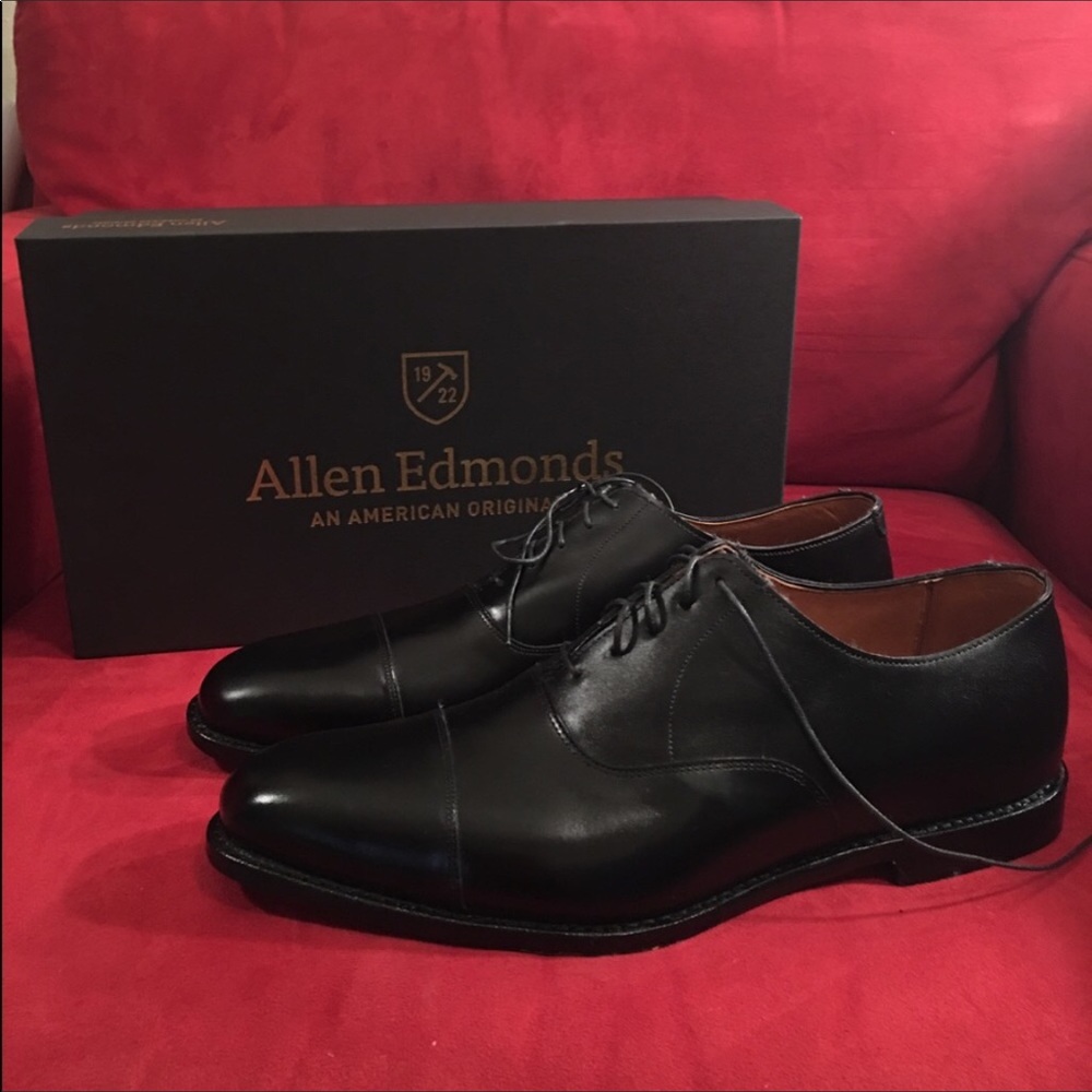 Allen Edmonds Exchange Place cap toes 14 d